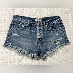 FREE PEOPLE We The Free Jean Shorts 26